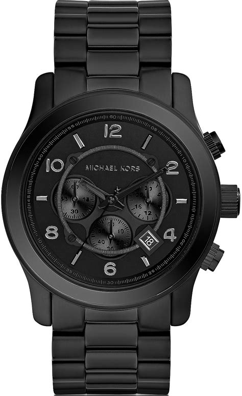 michael kors men black world disgin watch|michael kors black watch women's.